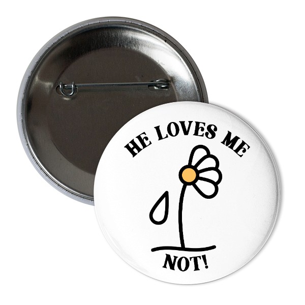 Odznáček  s potiskem Placka - Nemá mě rád